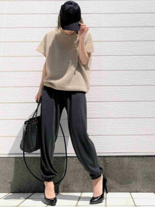 運動会ママコーデ ジョガーパンツでおしゃれママ10選 着こなしを紹介 Nikomame にこまめ